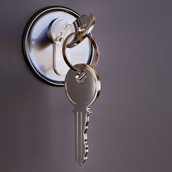 key in lock