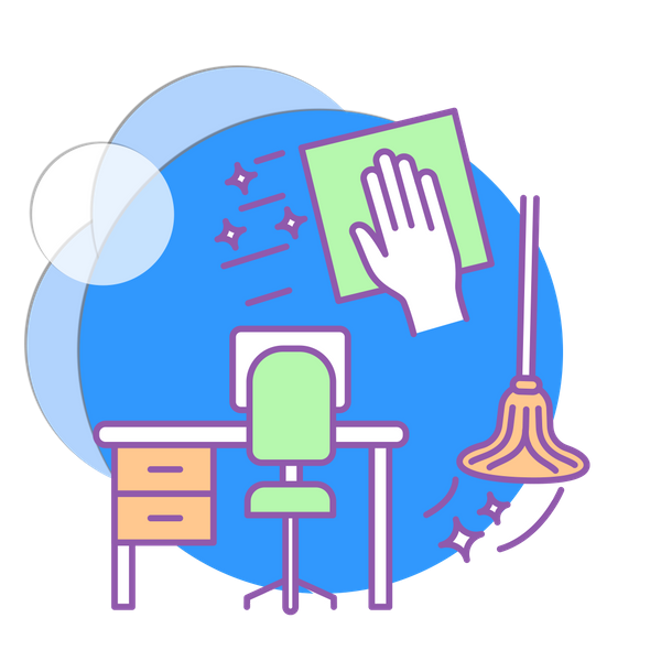 cleaning office icon