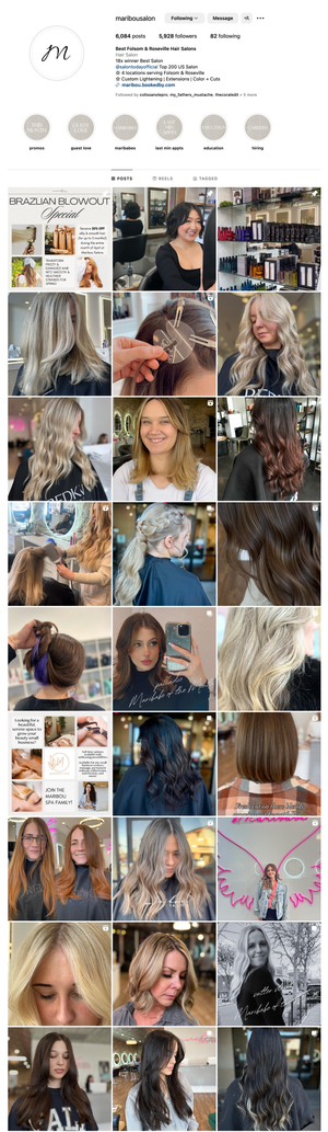 Take a peek Maribou Salon
