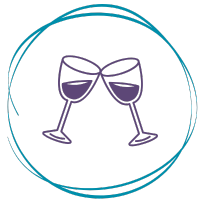 glasses clinking icon