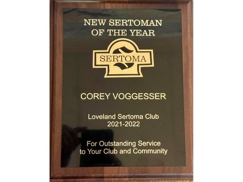 New Sertoman of the year award