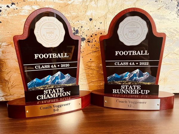 Loveland HS Football trophies Loveland HS Football trophies