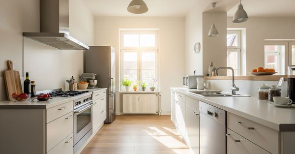 A clean and modern kitchen