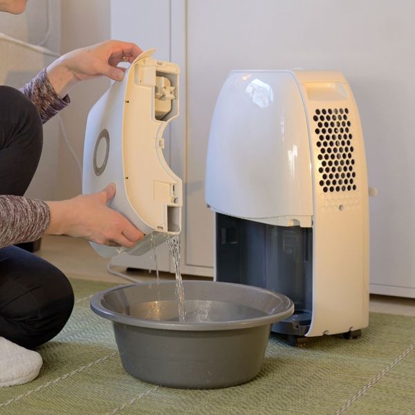 removing water from dehumidifier