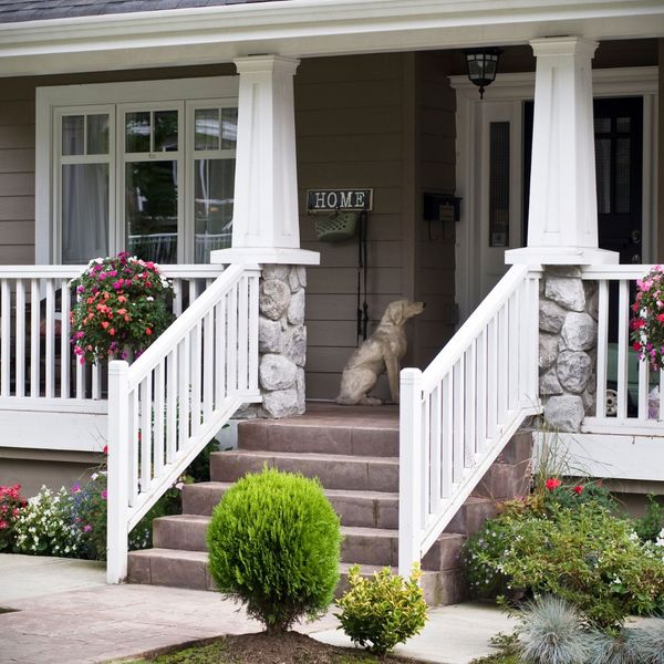 front porch of house