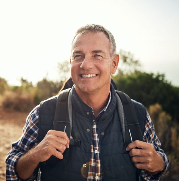 Man on a hike