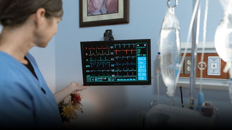 nurse checking vitals