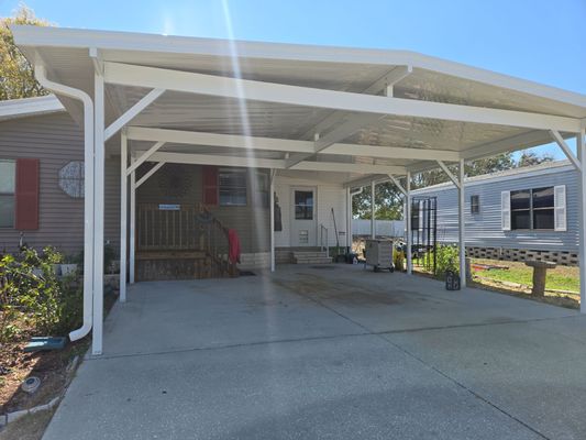 new carport for mobile home