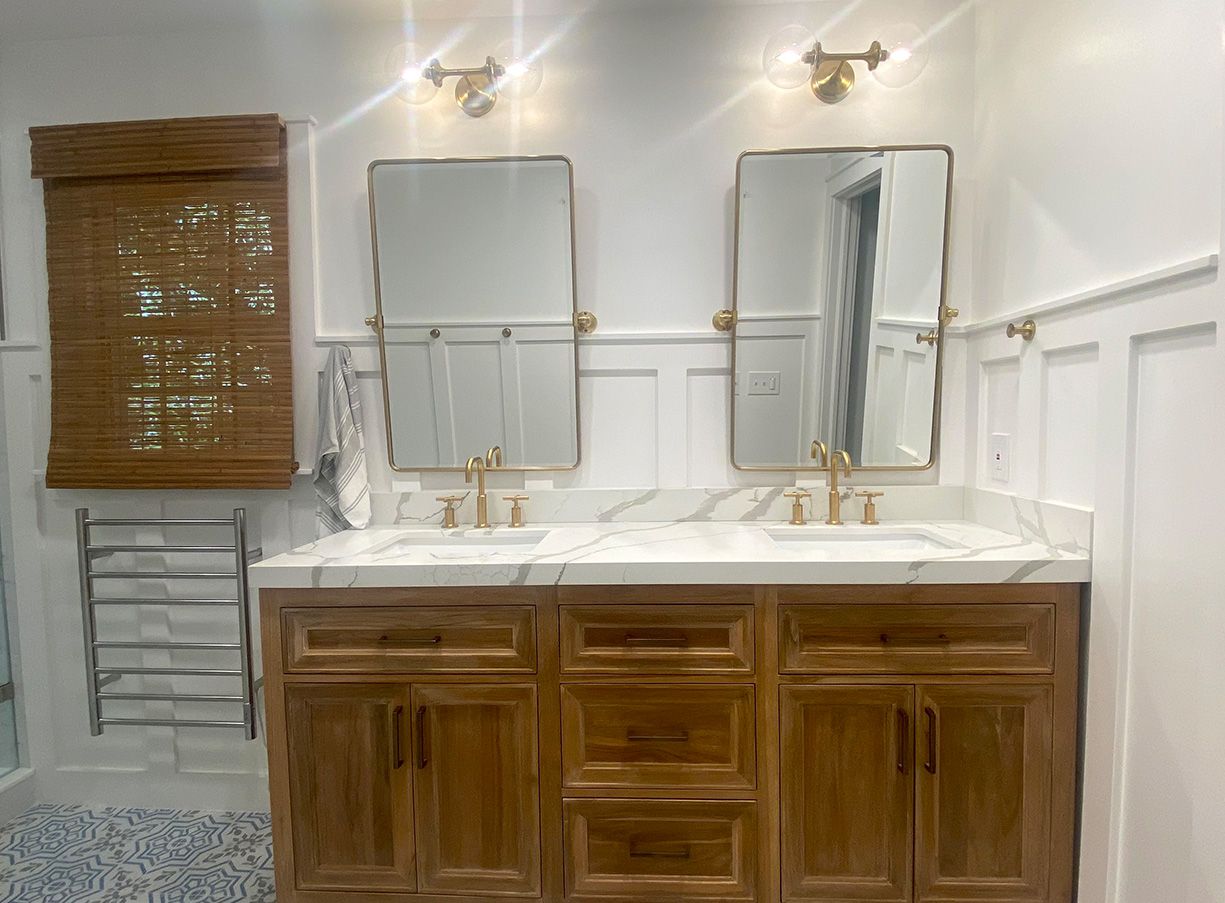 Remodeled bathroom vanity