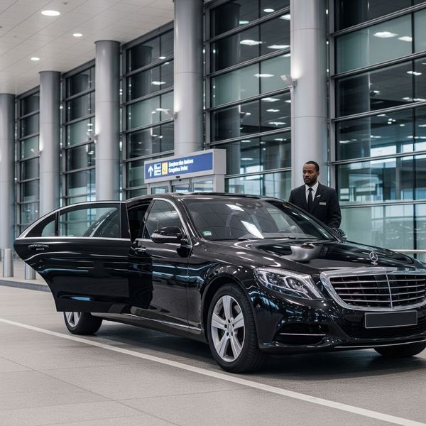 Black car service. Black car service.