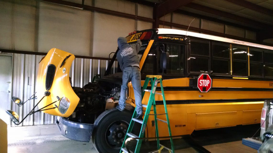 adding windshield to bus