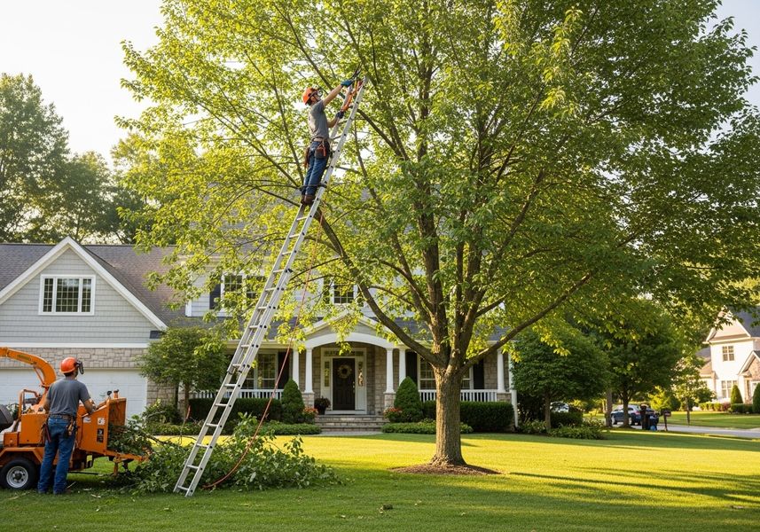 Tree Trimming Service in Action