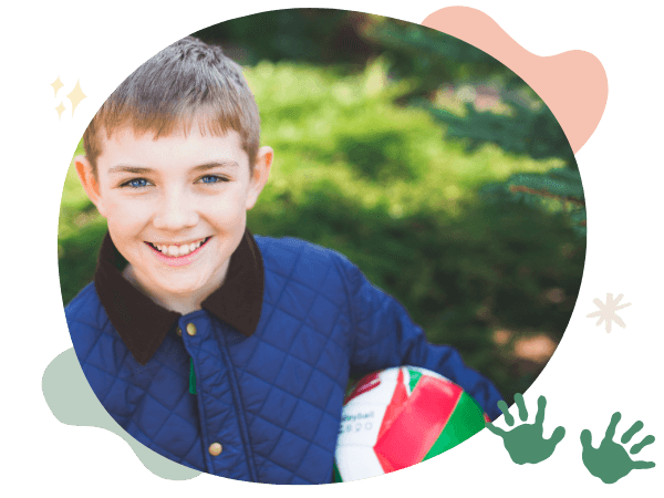 boy with a ball