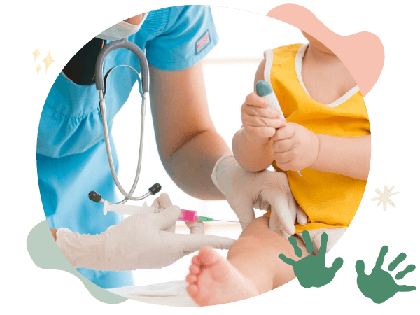 baby receiving shot baby receiving shot