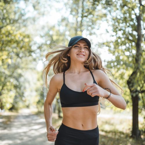 woman jogging