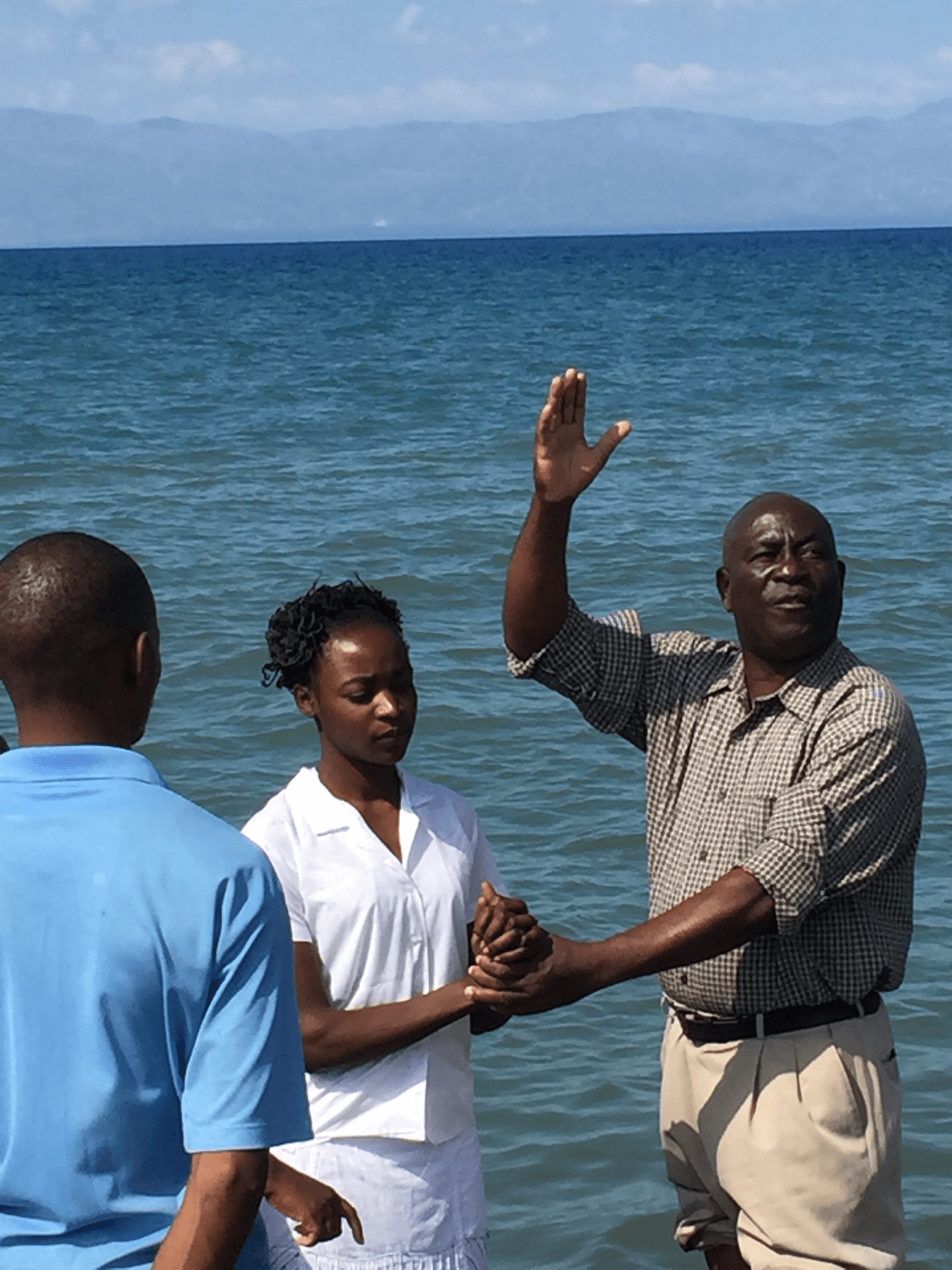 beach baptism event
