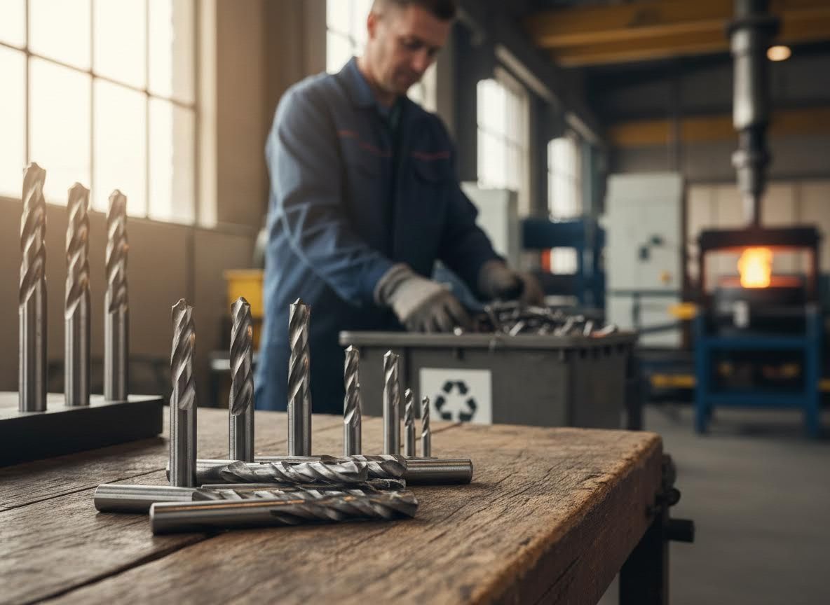 Metal Drill Bits in Industrial Workshop