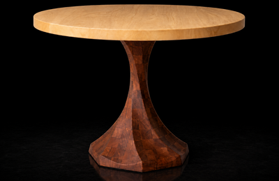 African Mahogany Spiral Table 