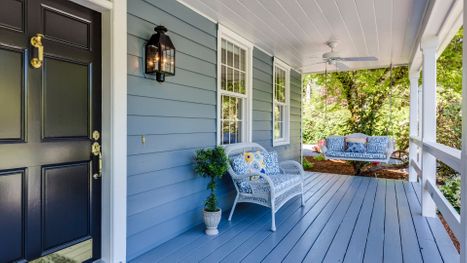 outdoor covered porch