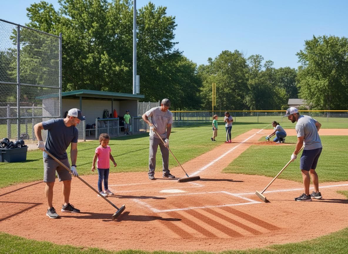 Community Baseball Field Cleanup