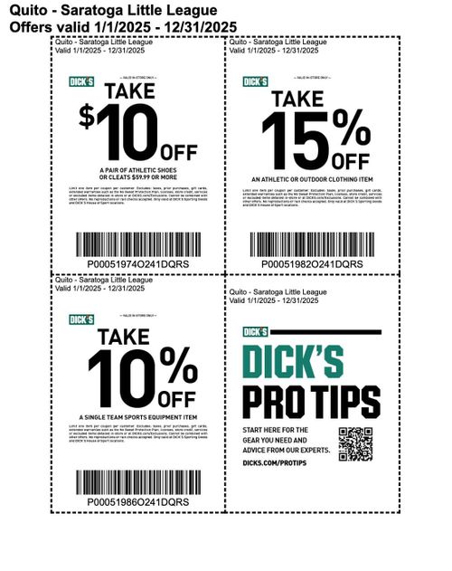 Dick's Sporting Goods coupons