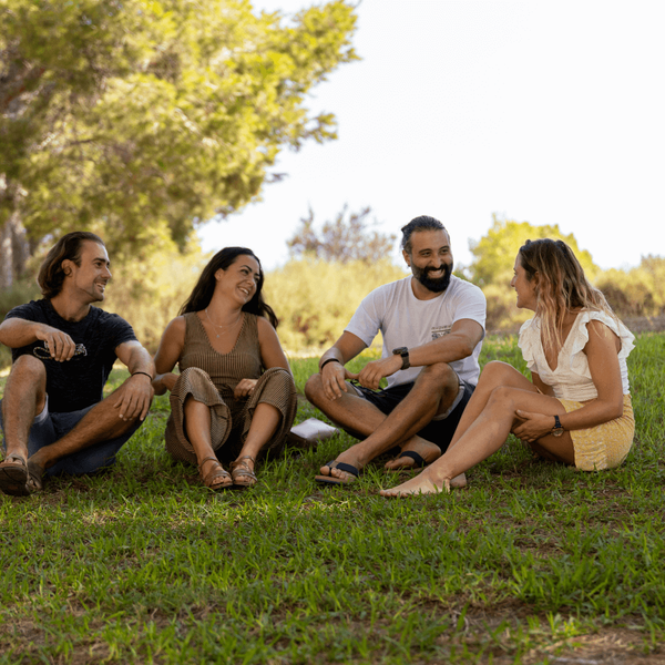 group of people in park