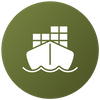 icon of cargo ship