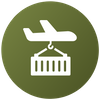 icon of plane holding cargo