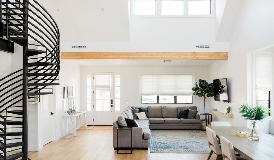 contemporary minimalistic living room 