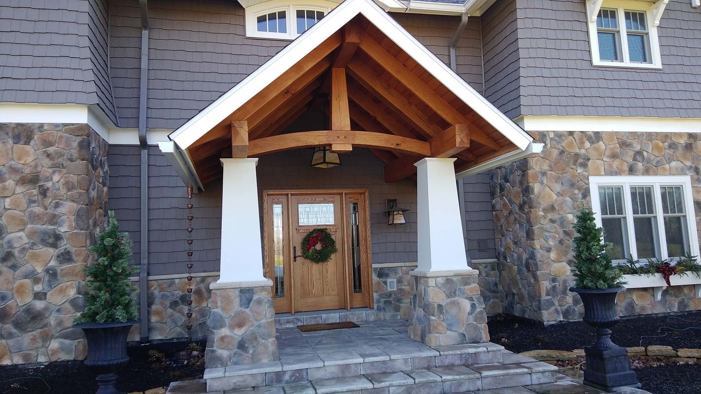 Timber Frame Entry