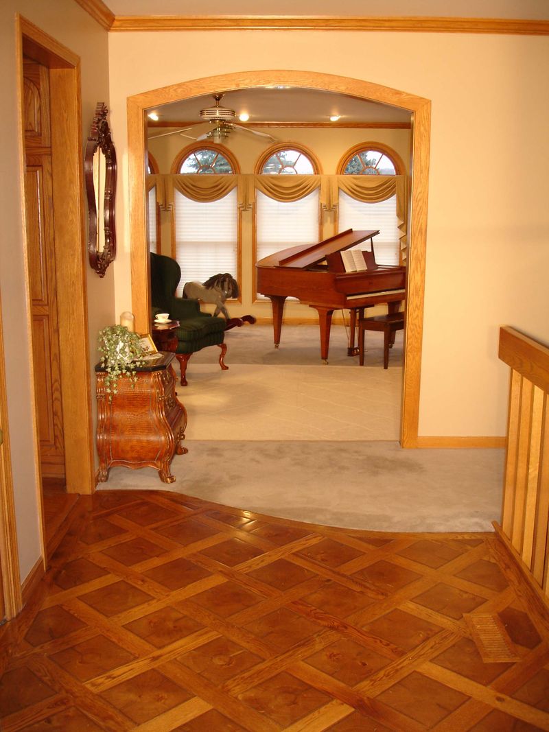 End Grain Parquet Entrance