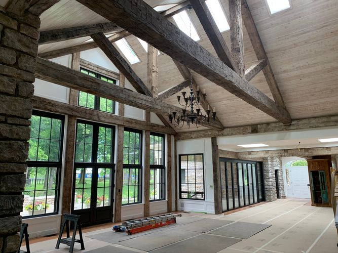 Custom Wood Beam Installation Bluffton - Decorative Beams And Trusses ...