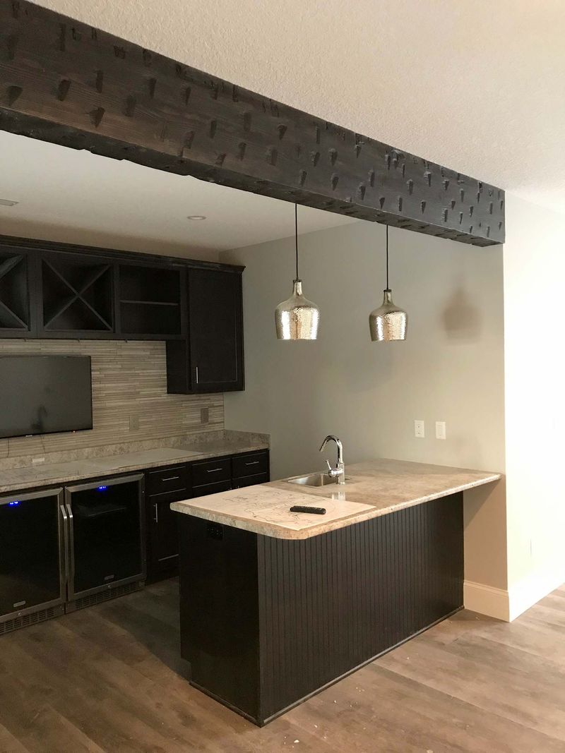 Hand Hewn Kitchen Beam