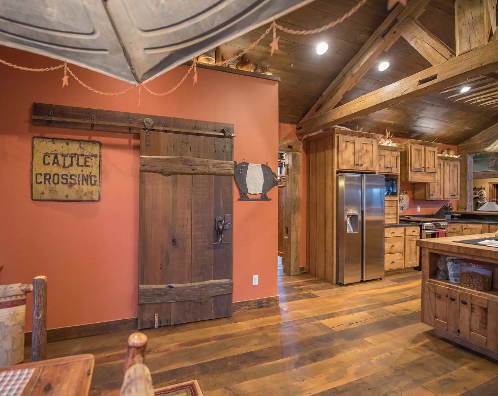 Timber Frame Rustic Wood Floor