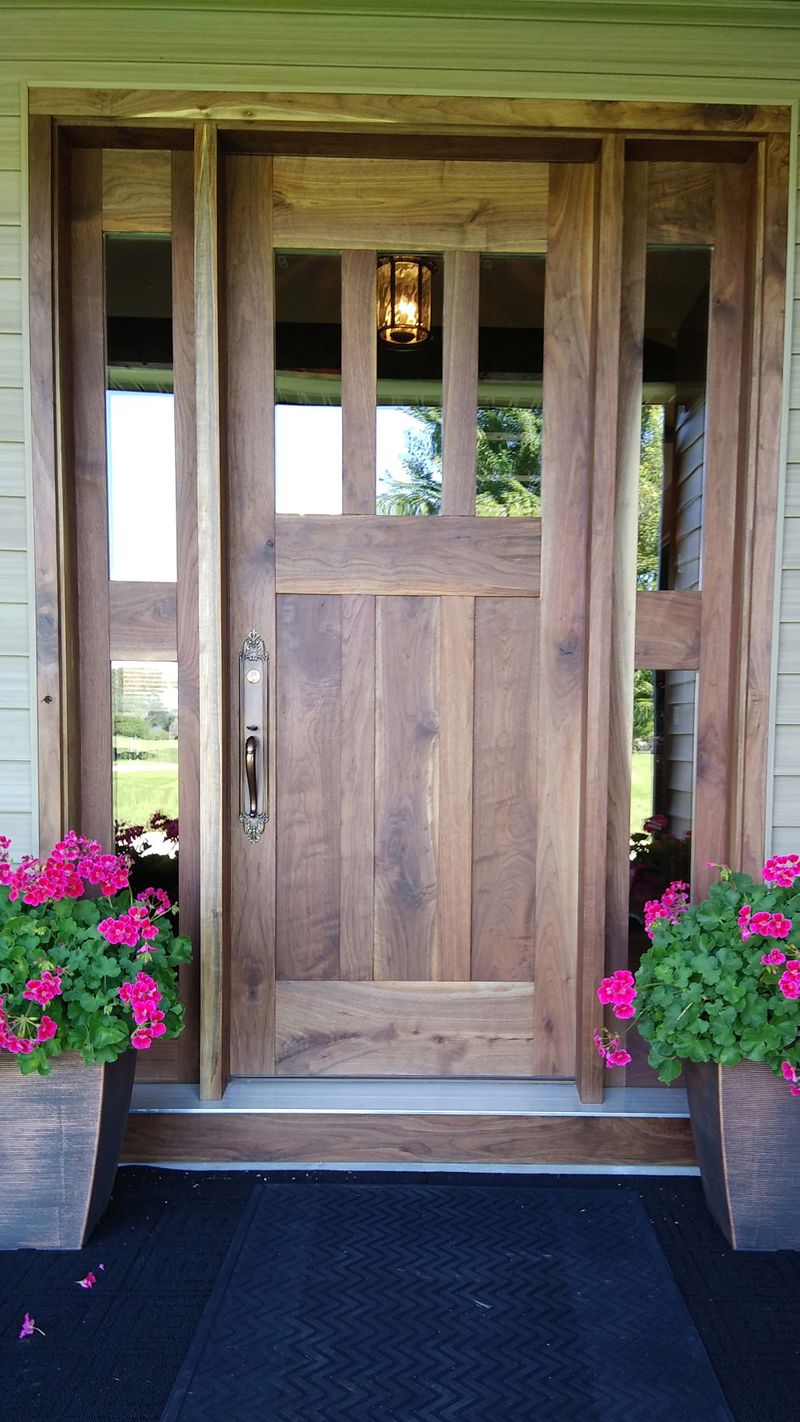 Custom Walnut Front Entry Door