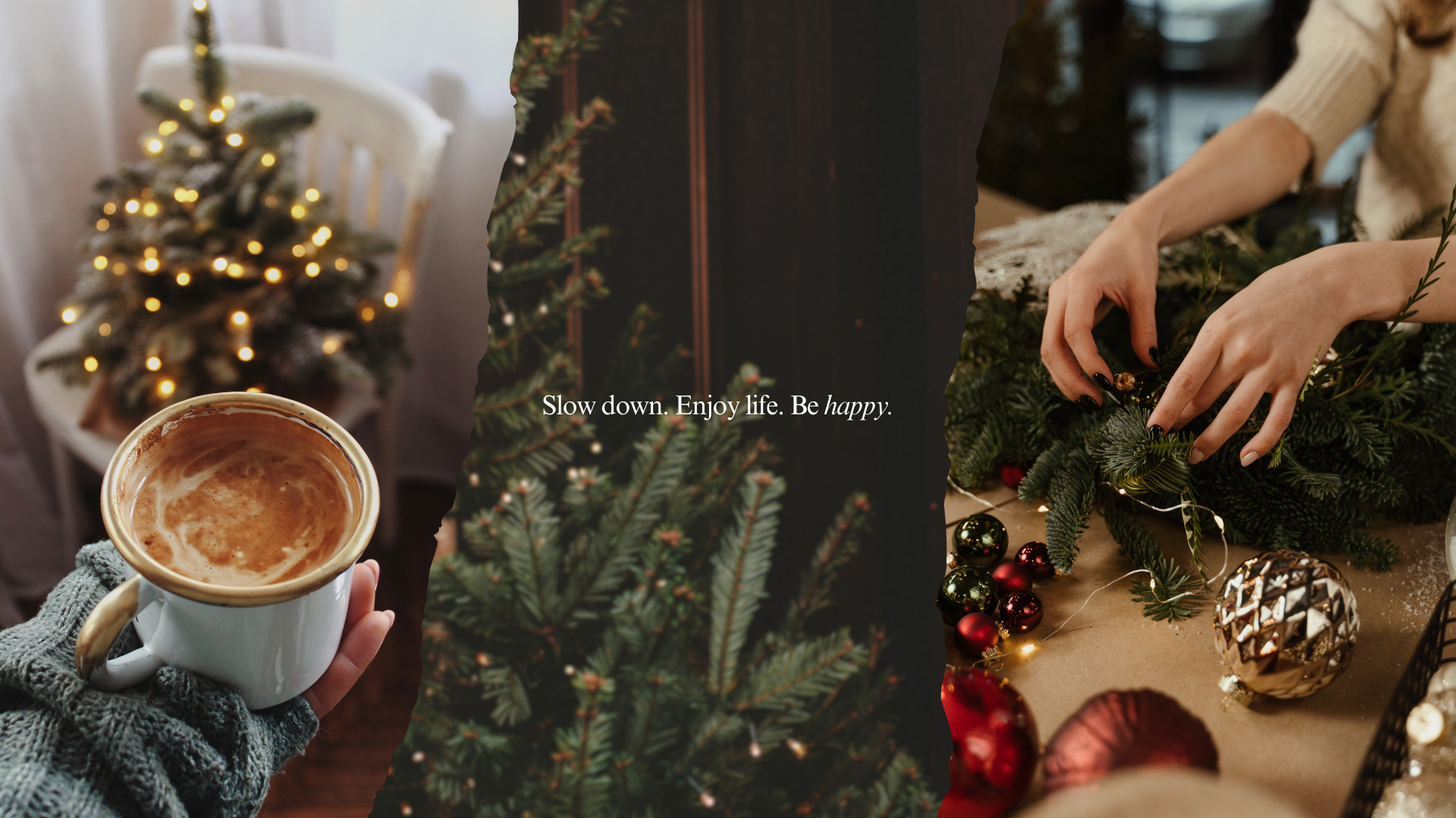 Greyscale Organic Collage Christmas Desktop Wallpaper.png