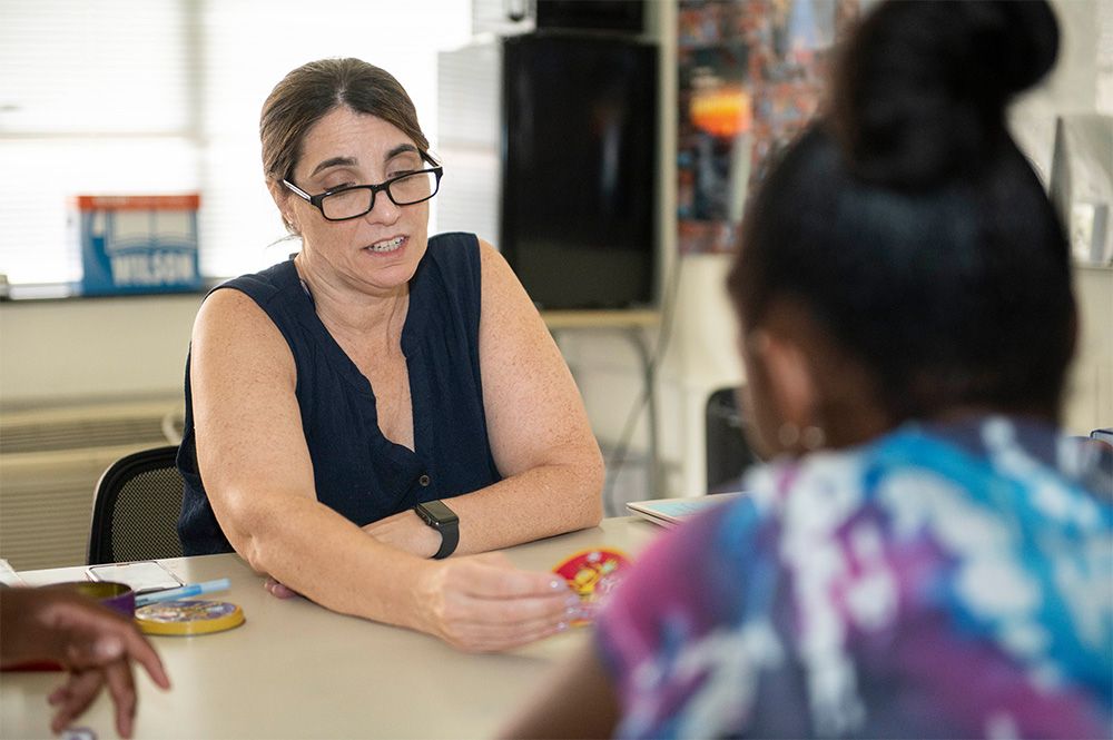 teacher with student teacher with student
