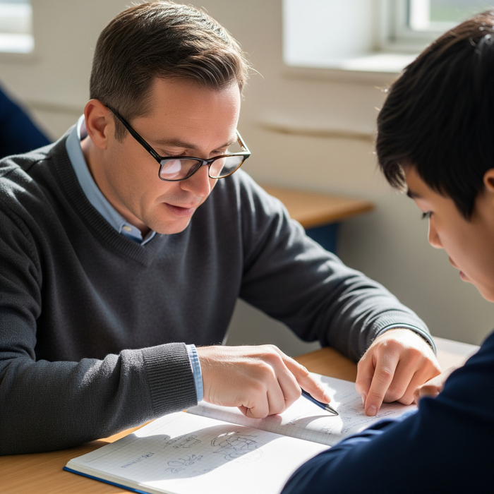A teacher providing personalized support to a student in a special needs class. image1.jpeg
