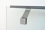 Componance SA Series Brushed Stainless Steel Glass-Mounted Bracket Rear View