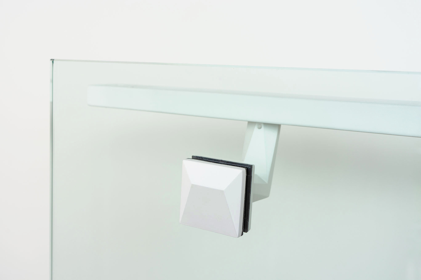 Modern-white-glass-mounted-handrail-bracket