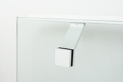 Componance SA Series White Glass-Mounted Bracket Rear View