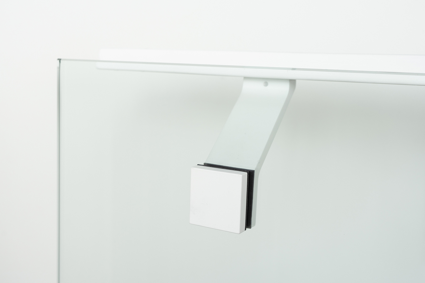 Componance SA Series White Glass-Mounted Bracket Rear View