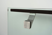 Componance VS Series Brushed Stainless Steel Glass-Mounted Bracket Rear View