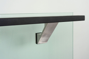Componance VS Series Brushed Stainless Steel Glass-Mounted Handrail Bracket