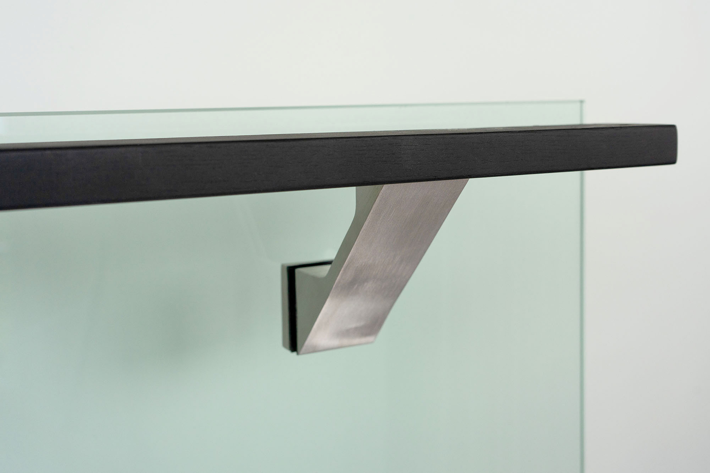 Componance VS Series Brushed Stainless Steel Glass-Mounted Handrail Bracket