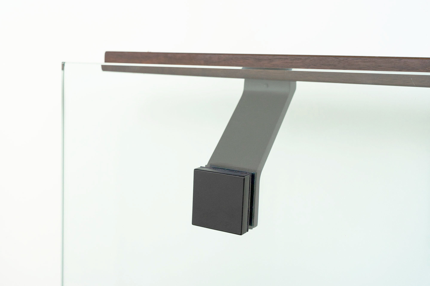 Componance SA Series Black Glass-Mounted Bracket Rear View