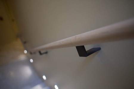 Componance Modern Black Wall-Mounted Handrail Bracket Close-Up