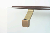 Componance SA Series Brass Glass-Mounted Bracket Rear View