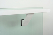 Componance VS Series White Glass-Mounted Handrail Bracket