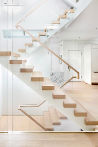 White-modern-staircase